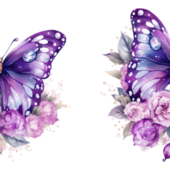 Purple and Pink Butterflies 15oz Mug - Wrap