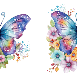 Rainbow Butterflies 15oz Mug - Wrap