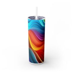 Rainbow Wave Abstract 20oz Tumbler - Front