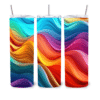 Rainbow Wave Abstract 20oz Tumbler - Lifestyle