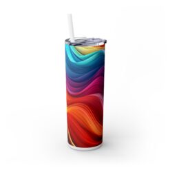 Rainbow Wave Abstract 20oz Tumbler - Right