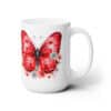 Red Butterflies 15oz Mug - Right