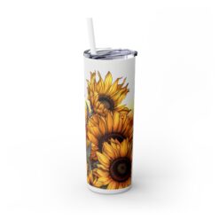 Red Cardinal Among Sunflowers 20oz Tumbler - Right