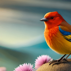 Red Spring Bird 15oz Mug - Render