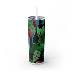 Tropical Summer Parrots in Palm Trees 20oz Tumbler - Front
