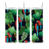 Tropical Summer Parrots in Palm Trees 20oz Tumbler - Lifestyle