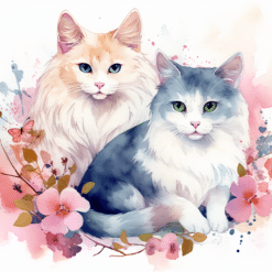 Two Long Haired Cats 20oz Tumbler - Render