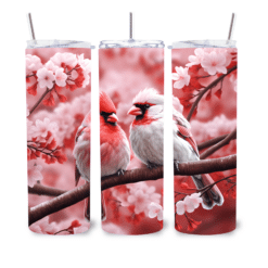 Winter Cardinals 20oz Tumbler - Lifestyle