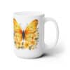 Yellow Butterflies 15oz Mug - Right