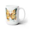 Yellow and Black Butterflies 15oz Mug - Right