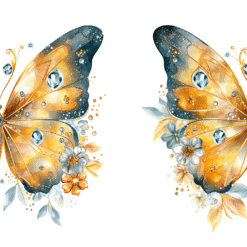 Yellow and Black Butterflies 15oz Mug - Wrap