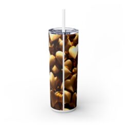 3D Gold Hearts 20oz Tumbler - Back