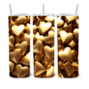 3D Gold Hearts 20oz Tumbler - Lifestyle