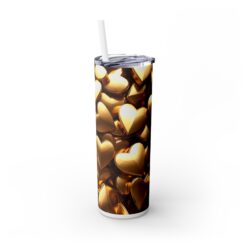 3D Gold Hearts 20oz Tumbler - Right