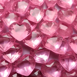3D Pink Crystal Hearts 20oz Tumbler - Render