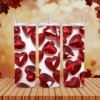 3D Red Crystal Hearts with Whitespace 20oz Tumbler - Lifestyle