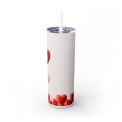 3D Red and Pink LOVE Balloons 20oz Tumbler - Front