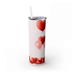 3D Red and Pink LOVE Balloons 20oz Tumbler - Right