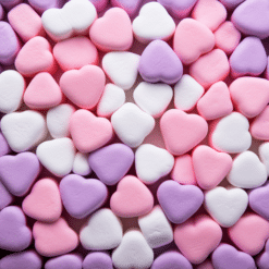 Pink, Purple and White Heart Candies 20oz Tumbler - Render