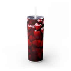 Red Hearts with Red Background 20oz Tumbler - Front
