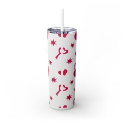 Heart Locks, Keys and Hearts with White Background 20oz Tumbler - Back