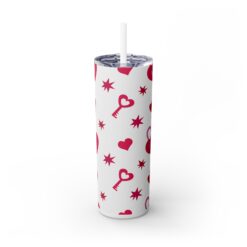 Heart Locks, Keys and Hearts with White Background 20oz Tumbler - Front