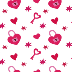 Heart Locks, Keys and Hearts with White Background 20oz Tumbler - Render