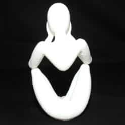 Celestial Resonance Abstract Human Sculpture - Fuzzy - Back