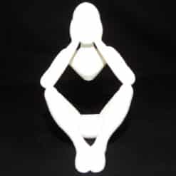 Celestial Resonance Abstract Human Sculpture - Fuzzy - Front