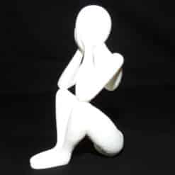 Celestial Resonance Abstract Human Sculpture - Fuzzy - Left