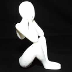 Celestial Resonance Abstract Human Sculpture - Fuzzy - Right