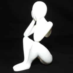 Celestial Resonance Abstract Human Sculpture - Smooth - Left