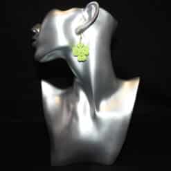 Celtic Shamrock Matte PLA 3D Printed Earrings - Head