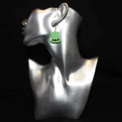 Leprechaun Hat Matte PLA 3D Printed Earrings - Head