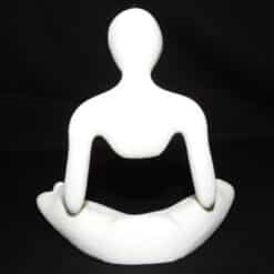 NObody Sentinel Minimalist Guardian Sculpture - Fuzzy - Back