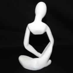 Serenity Minimalist Sculpture - Fuzzy - Back