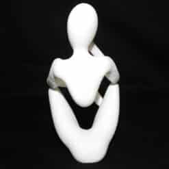 NObody The Thinker Minimalist Sculpture - Fuzzy - Back