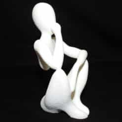 NObody The Thinker Minimalist Sculpture - Fuzzy - Right