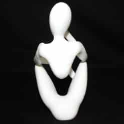 NObody The Thinker Minimalist Sculpture - Smooth - Back