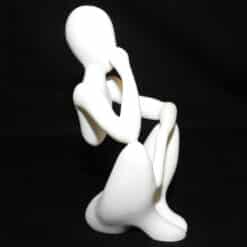 NObody The Thinker Minimalist Sculpture - Smooth - Right