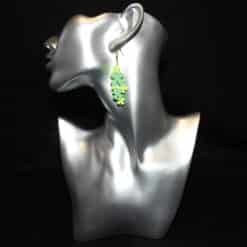 Shamrock Cluster Matte PLA 3D Printed Earrings - Head