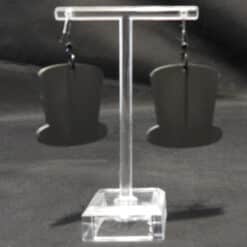 St. Patrick’s Day Hat Matte PLA 3D Printed Earrings - Back