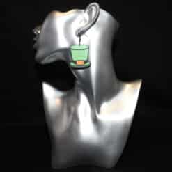 St. Patrick’s Day Hat Matte PLA 3D Printed Earrings - Head