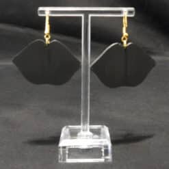St. Patrick’s Day Lips Matte PLA 3D Printed Earrings - Back