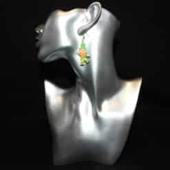 St. Patrick's Leprechaun Matte PLA 3D Printed Earrings - Head