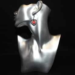 String Heart Elegant Design Matte PLA 3D Printed Earrings - Head