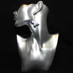 Three Layer Butterflies Matte PLA 3D Printed Earrings - Head