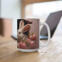 3D Easter Bunnies 15oz Mug - Context