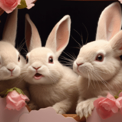 3D Easter Bunnies 15oz Mug - Pic
