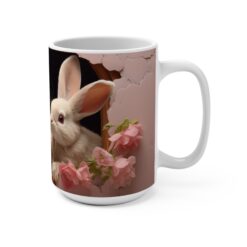 3D Easter Bunnies 15oz Mug - Right